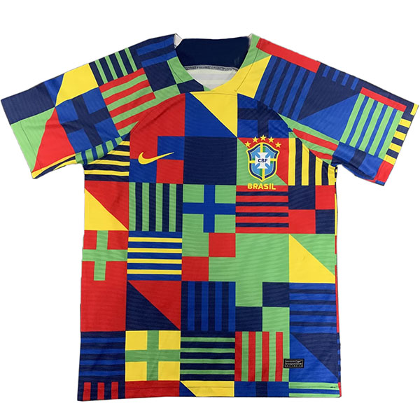 Brazil special jersey soccer uniform men's per-match sportswear football blue red tops sport shirt 2023-2024